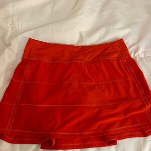 Lululemon Pace Rival Red Skirt